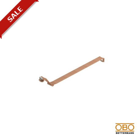 301 S-CU-100 5351456 OBO BETTERMANN Abrazadera para canalones, con acanaladura, 100mm, Cobre, Cu