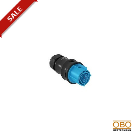 SVLB RST20i3 BL 6069787 OBO BETTERMANN Plug connector for cable socket section, blue, L 82, Light blue, 5012..