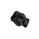 EKBV RST20i3 SW 6069798 OBO BETTERMANN End cap for socket section without captivation, L 30, Black, Polyamid..