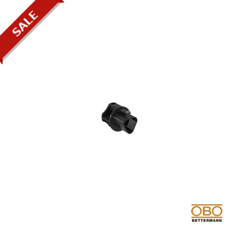 EKBV RST20i3 SW 6069798 OBO BETTERMANN End cap for socket section without captivation, L 30, Black, Polyamid..