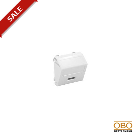 MTS-U2A S RW1 6104862 OBO BETTERMANN Prenez multimédia, USB 2.0 A, avec raccordement vissé, 45x45mm, blanc p..