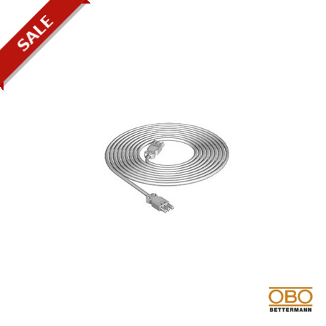 VL-3Q1.5 1 W 6108125 OBO BETTERMANN Câble, section 3x1,5 mm², L1000mm, blanc,