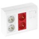 WGA-K3F WRD2C 6109917 OBO BETTERMANN Modalnet komplette Einheit für die Oberflächenmontage, Dreier-, 63x130x..