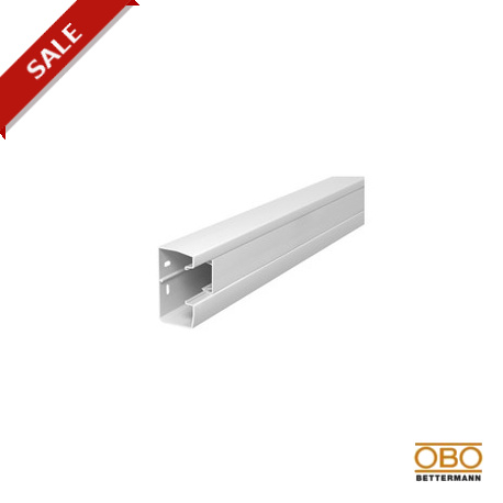 GEK-K53100 6116027 OBO BETTERMANN Canal de montaje de aparatos, Rapid 45- 1 compartimento, 53x100x2000, blan..