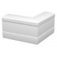GEK-KAS53100 6116272 OBO BETTERMANN External corner rigid form, 53x100mm, Pure white, 9010, Polyvinylchlorid..