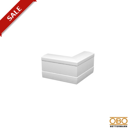 GEK-KAS53100 6116272 OBO BETTERMANN External corner rigid form, 53x100mm, Pure white, 9010, Polyvinylchlorid..