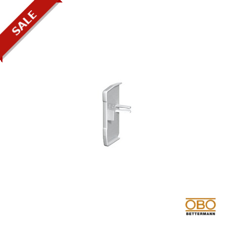 GEK-KEL53100 6116307 OBO BETTERMANN Endstück links, 53x100mm, Aluminium, Polyvinylchlorid, PVC