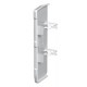 GEK-KEL53160 6116334 OBO BETTERMANN Embout, gauche, 53x160mm, l'aluminium, le chlorure de polyvinyle, PVC
