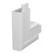 GEK-KFS53100 6116418 OBO BETTERMANN Ángulo plano, ascendente, 53x100mm, blanco puro, 9010, Cloruro de polivi..