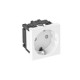 SKS-D0 RW1 6117001 OBO BETTERMANN Sockel Single 0 ° gerade Schutzkontakt, 250V, 10 / 16A, reines Weiß, 9010,..