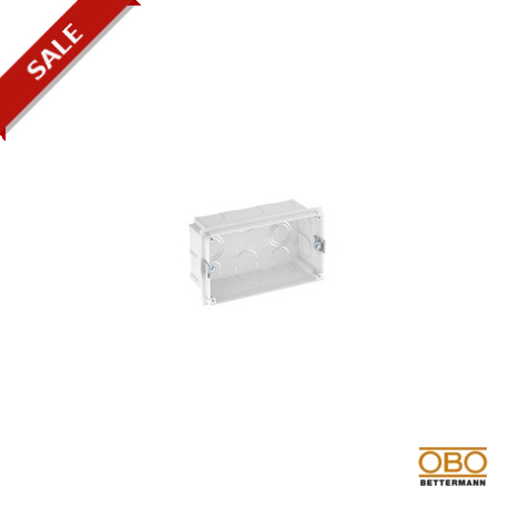 UG-UPM2 6119941 OBO BETTERMANN Unterputzdose access.socket Modul 45 Doppel-, 129x77, Natürlich,