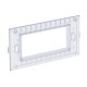 TG-UPM2 6119956 OBO BETTERMANN module adaptateur, Modul 45 double, 138x74, transparent,