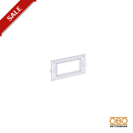 TG-UPM2 6119956 OBO BETTERMANN Support plate accessory socket Modul 45 double, 138x74, Transparent,
