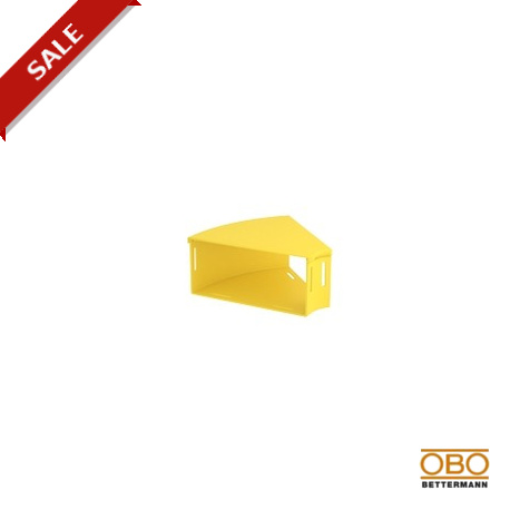 LD 220100HB45C 6149249 OBO BETTERMANN 45° bend with OT, 220x100, Yellow, Polyphenylene oxide, PPO