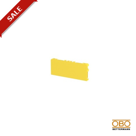 LD 220100EC 6149446 OBO BETTERMANN Tapa final, cerrrada, 220x100, amarillo, óxido polifenílico, PPO