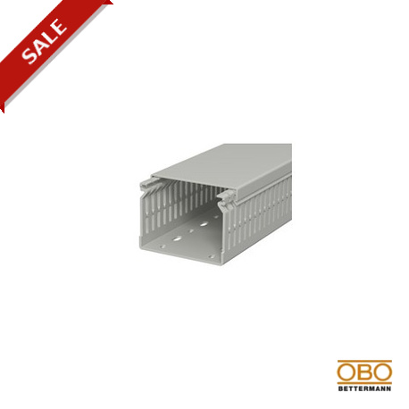 LK4 N 60080 6178209 OBO BETTERMANN Canal de Cuadro, 60x80x2000, gris piedra, 7030, Cloruro de polivinilo, PVC