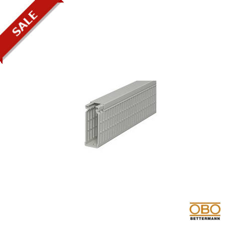 LK4 N 80025 6178225 OBO BETTERMANN Canal de Cuadro, 80x25x2000, gris piedra, 7030, Cloruro de polivinilo, PVC