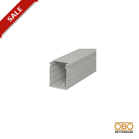 LK4 N 80060 6178229 OBO BETTERMANN Slotted cable trunking system , 80x60x2000, Stone grey, 7030, Polyvinylch..