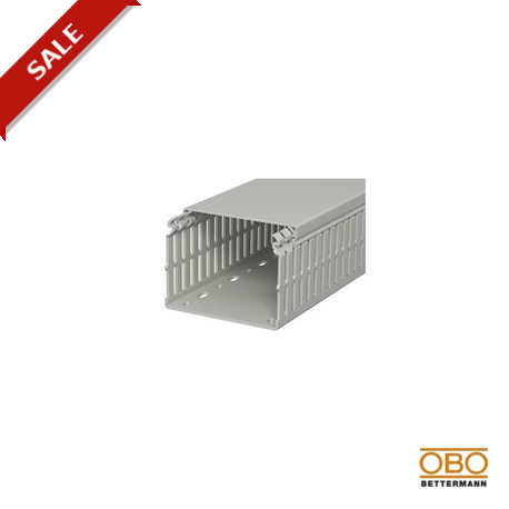 LKV N 75100 6178428 OBO BETTERMANN Geschlitzt Kabelkanalsystem, 75x100x2000, steingrau, 7030, Polyvinylchlor..