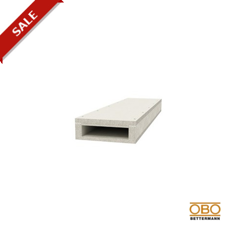 BSK 090521 7215158 OBO BETTERMANN Fuoco condotto protezione I90 / E30, 50x210mm, grigio, calcestruzzo legger..