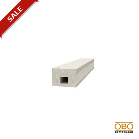 BSK 120506 7215210 OBO BETTERMANN Canal ignífugo I120/E90, 50x60mm, gris, Hormigón ligero de fibra de vidrio