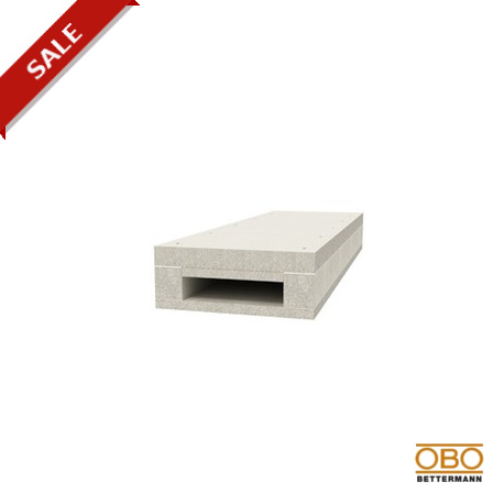 BSK 120521 7215222 OBO BETTERMANN canal Fireproof I120 / E90, 50x210mm, gris, fibre de verre en béton léger