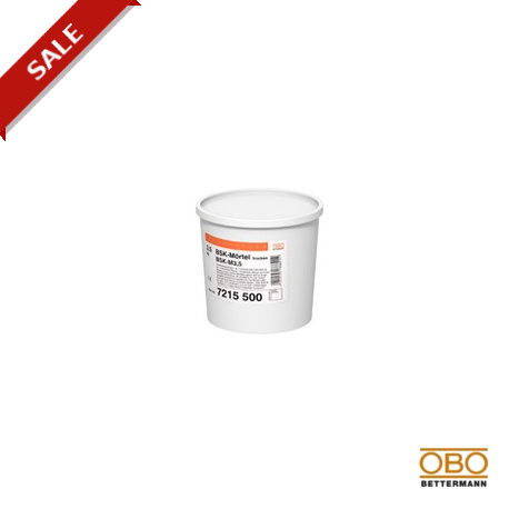 BSK-M 7215500 OBO BETTERMANN feu de mortier de la Manche, de mortier seau termin.en sec, 3,5 kg, gris, morti..