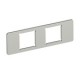 MPMT45 2LE 7408709 OBO BETTERMANN Tapeta, connettori 2x del tipo LE, 77x24x1,5, 1.4301 acciaio inossidabile,..