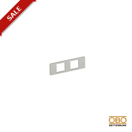 MPMT45 2LE 7408709 OBO BETTERMANN Tapeta, para 2x conectores Tipo LE, 77x24x1,5, Acero inoxidable 1.4301, VA..