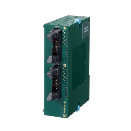 AFP0RE16T PANASONIC FP0R-E16T expansion, 8IN/8OUT trans. NPN, 2x10-pin socket board (MIL-C-83503), 24VDC