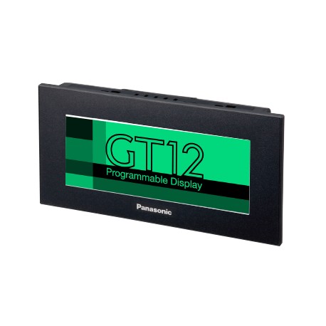 AIG12GQ12D PANASONIC Panneau tactile GT12 4.6", 8 niveaux de gris, 320x120 pix., RS232 + mini-USB (prog.), 2..