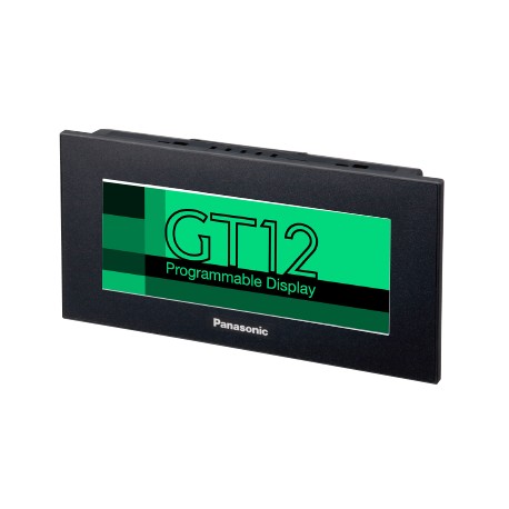 AIG12GQ12D PANASONIC Touch panel GT12 4.6", 8 gray scale, 320x120 pix., RS232 + mini-USB (prog.), 24V DC, SD..