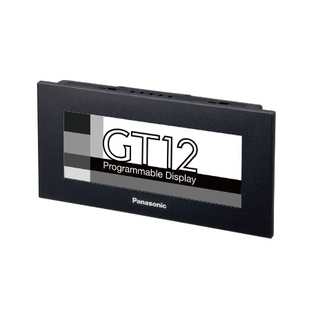 AIG12MQ14D PANASONIC Touch panel GT12 4.6", 8 gray scale, 320x120 pix., RS422/485 + mini-USB (prog.), 24V DC..