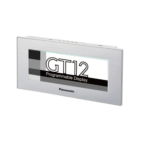 AIG12MQ15D PANASONIC Panneau tactile GT12 4.6", 8 niveaux de gris, 320x120 pix., RS422/485 + mini-USB (prog...