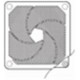 ASEN18002 PANASONIC Protetor do ventilador com filtro para DC e AC motor do ventilador 120x120