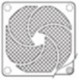 ASEN88002 PANASONIC Fan guard mit filter für DC-und AC-Lüfter 80x80mm
