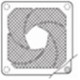 ASEN98002 PANASONIC Fan guard with filter for DC and AC fan motor 92x92mm