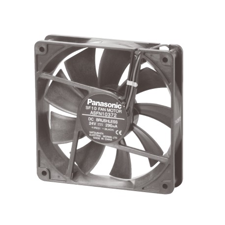 ASFN10371 PANASONIC DC motor del ventilador, 120x120x25, cojinete de bolas de tipo de velocidad estándar de ..