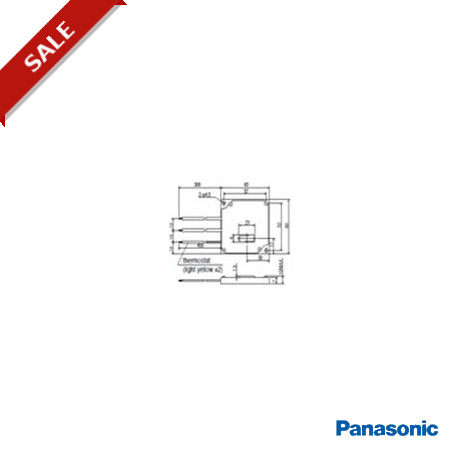 BWD250072 PANASONIC Resistenza di frenatura 72Ohm/100Watt per servo drive MINAS UN/A4/A5/A6, serie, 200W 750W