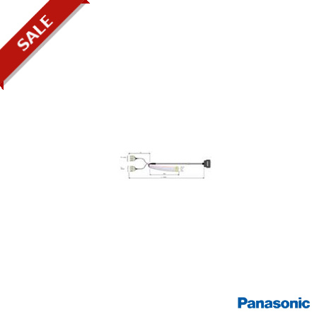 DV0P0989W-1 PANASONIC Connection cable MINAS A5/A6 servo driver 50 pin connector X4 - FP0R crimp contacts an..