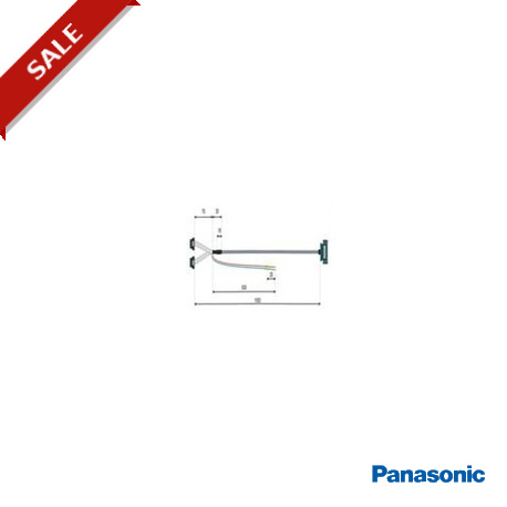 DVOP0980W-1 PANASONIC Câble de connexion MINAS A4/A5/A6 à FP-Sigma NPN, 1 axe, à 50 broches - 2 x 10 broches..