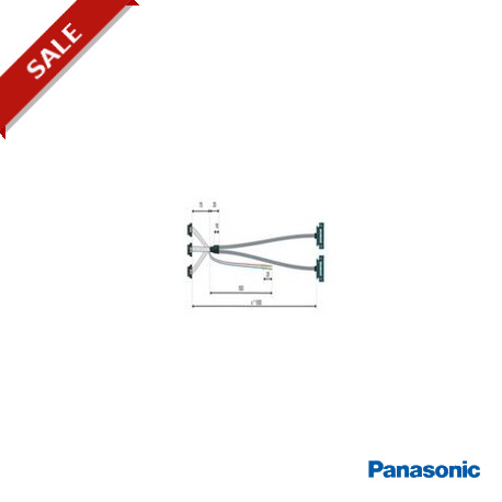DVOP0981W-1 PANASONIC Connection cable MINAS A4/A5/A6 to FP-Sigma NPN, 2 axes, 2 x 50-pin - 3 x 10-pin MIL c..