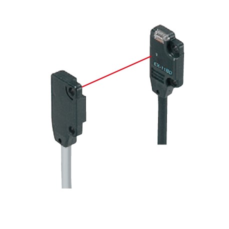 UEX19B EX19B EX-19B PANASONIC UZB1032, Thru beam, 1m, Dark-ON, NPN, cable 2m
