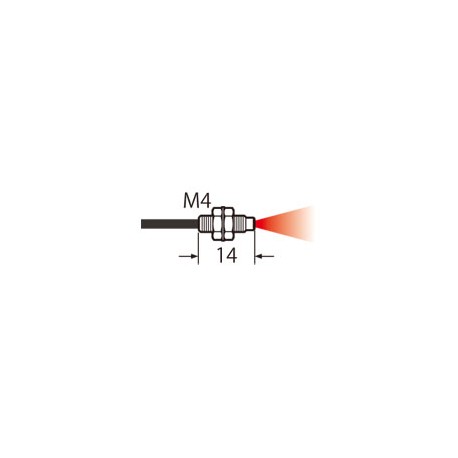 FD-41 PANASONIC Fiber, reflective, M4 Kopf, 2 m Kabel