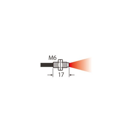 FD-60 PANASONIC Fibra, reflexiva Difusa, M6, o raio de curvatura R4, 2m, IP 67