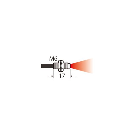 FD-61 PANASONIC De la fibre, à la réflexion, M6 tête, câble de 2 m