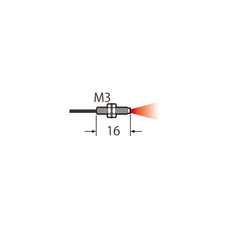 UFDEG30 FD-EG30 PANASONIC Faser (Reflex -, koaxial -, Biege-radius R2, M3, 0,5 m, IP40)
