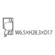 UFDFA93 FD-FA93 PANASONIC Fiber (reflective, liquid sensing, pipe-mountable type, 6.5 x 28.3 x 17mm, bending..