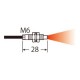 FDH20M1 FD-H20-M1 PANASONIC Fibra, Diffusa riflettente, coassiale, tubo in silicone da -60 a 200°C, M6, 1m