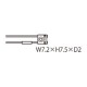 FD-L12W PANASONIC Fibra óptica reflexión directa, ultra pequeña, 7.2 x 7.5 x 2mm, radio de curvatura R1, 1m,..